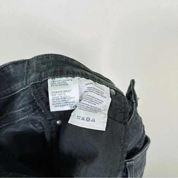 Ag ADRIANO GOLDSCHMIED Womens Size  24 The Farrah Skinny Ankle Chew Hem Jeans - Picture 10 of 14